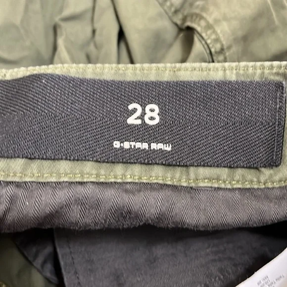 G-Star Dark Green Cargo Shorts - Picture 11 of 14